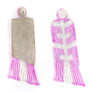 Birds of A Feather Beaded Fringe Earrings Pink