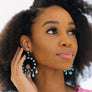Dreamcatcher Dangle Earrings in Black