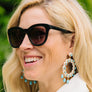 Dreamcatcher Dangle Earrings in White