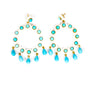 Dreamcatcher Dangle Earrings in White
