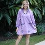 Lavender Oxford Embroidered Dress