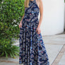 Meet Me in Paris Halter Dress