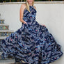 Meet Me in Paris Halter Dress