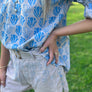 Tulips Ombre Belted Shorts