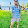 Tulips Ombre Belted Shorts