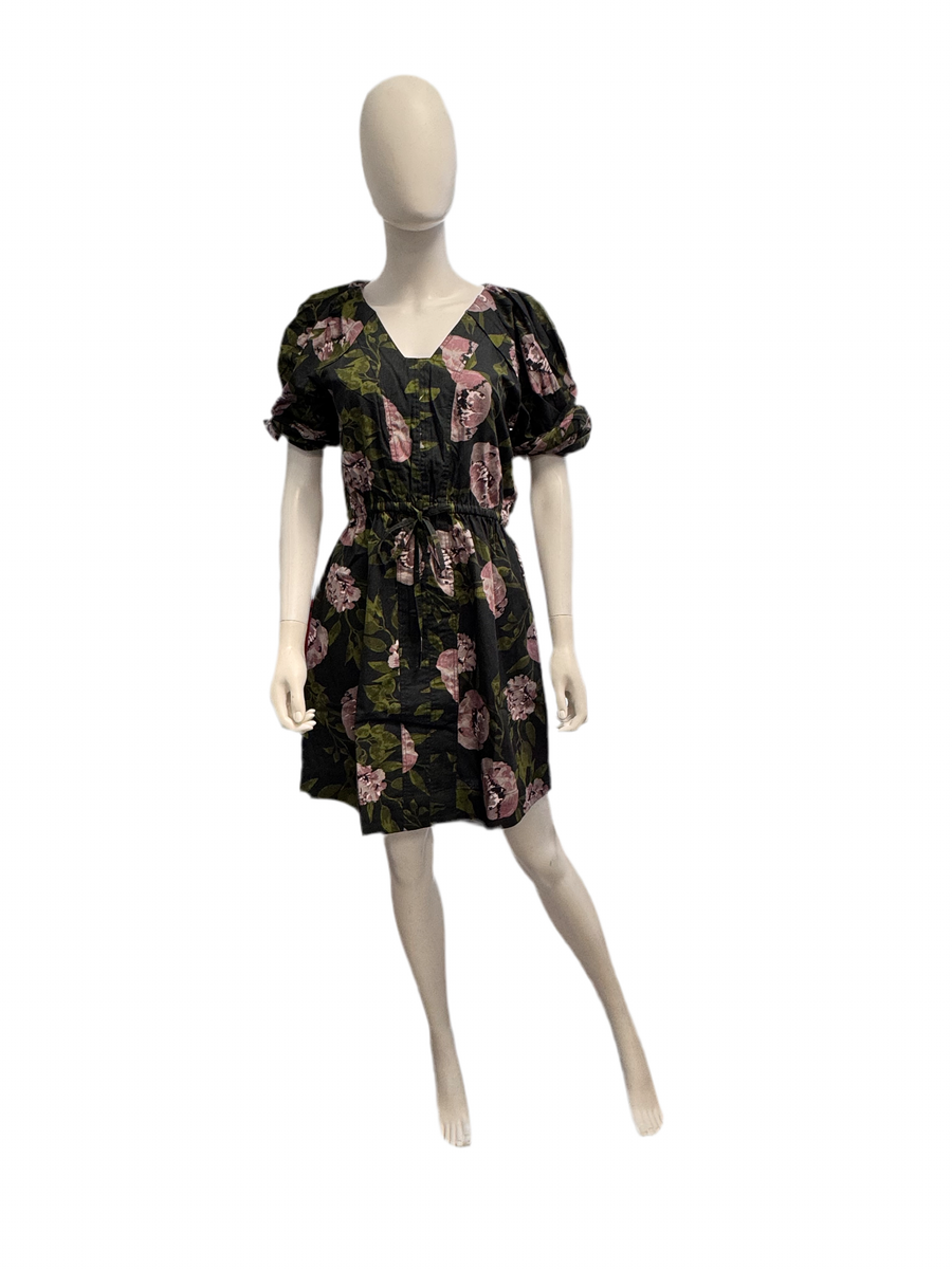 St. Barth's Dress (Short) Dark Floral